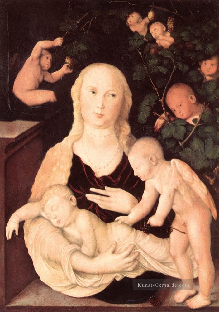 Jungfrau der Rebe Trellis Renaissance Nacktheit Maler Hans Baldung Ölgemälde